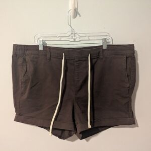 Torrid Brown Pull-On Weekend Stretch Twill Mid-Rise Short 3.5” Inseam Size 3X